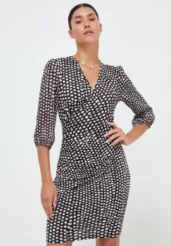 Morgan rochie culoarea negru, mini, evazati imagine