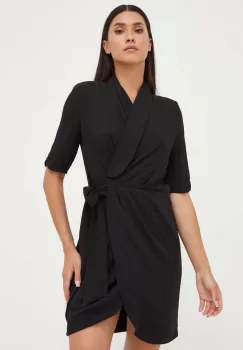 Morgan rochie culoarea negru, mini, evazati imagine