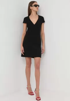 Morgan rochie culoarea negru, mini, evazati imagine