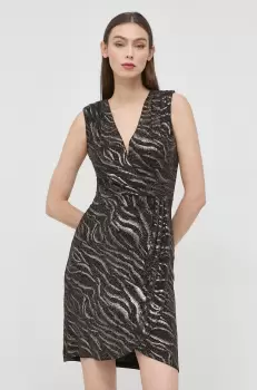 Morgan rochie culoarea negru, mini, mulata imagine