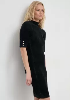 Morgan rochie culoarea negru, mini, mulata imagine