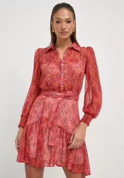 Morgan rochie culoarea portocaliu, mini, evazati imagine