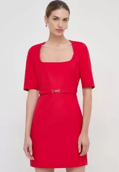 Morgan rochie culoarea rosu, mini, evazati imagine