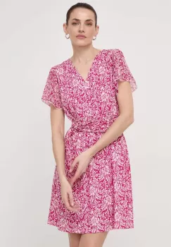 Morgan rochie culoarea roz, mini, evazati imagine