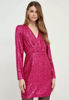 Morgan rochie culoarea roz, mini, evazati imagine