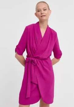 Morgan rochie culoarea roz, mini, evazati imagine