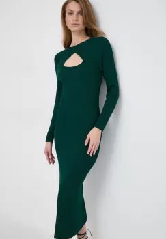 Morgan rochie culoarea verde, maxi, mulata imagine