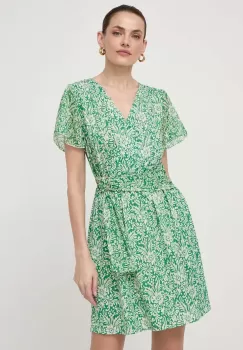 Morgan rochie culoarea verde, mini, evazati imagine