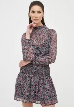 Morgan rochie culoarea violet, mini, evazati imagine