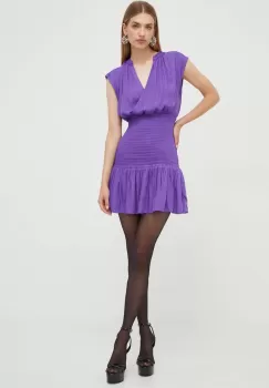 Morgan rochie culoarea violet, mini, mulata imagine