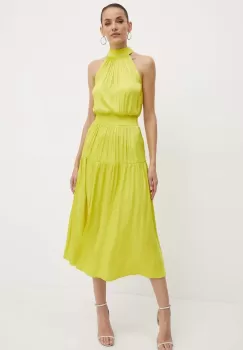 Morgan rochie RIDOL culoarea verde, maxi, drept, RIDOL imagine