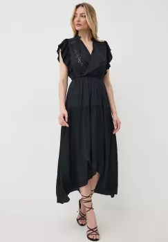 Morgan rochie RIMAGE culoarea negru, mini, evazati, RIMAGE imagine