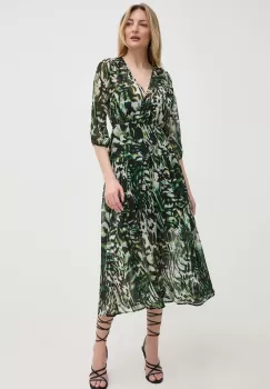 Morgan rochie RIMPA.F culoarea verde, midi, evazati, RIMPA.F imagine