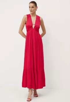 Morgan rochie RISIS culoarea roz, maxi, evazati, RISIS imagine