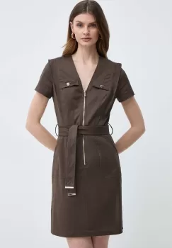 Morgan rochie RISTI culoarea verde, mini, evazati, RISTI imagine