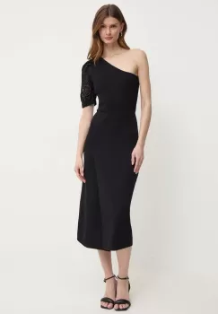 Morgan rochie RMABELA culoarea negru, midi, evazati, RMABELA imagine