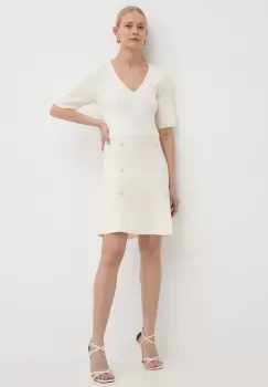 Morgan rochie RMALICE culoarea bej, mini, evazati, RMALICE imagine