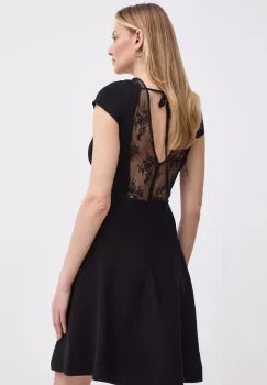 Morgan rochie RMBELLE culoarea negru, mini, evazati, RMBELLE imagine