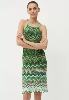 Morgan rochie RMELAN culoarea verde, mini, evazati, RMELAN imagine