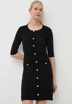 Morgan rochie RMFOANA culoarea negru, mini, evazati, RMFOANA imagine