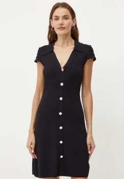 Morgan rochie RMSIX culoarea negru, mini, mulata, RMSIX imagine