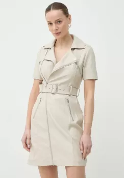 Morgan rochie RSKIN culoarea bej, mini, mulata, RSKIN imagine