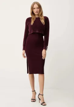 Morgan rochie si pulover RMONA culoarea gri, RMONA imagine