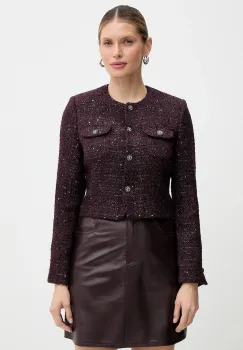 Morgan sacou culoarea bordo, un singur rand de nasturi, uni, VIKAVA imagine