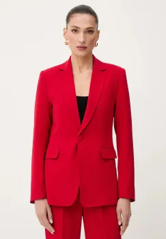 Morgan sacou culoarea rosu, un singur rand de nasturi, uni, VESTY.F imagine