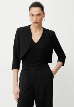 Morgan sacou VELEO.F culoarea negru, desfacut, neted, VELEO.F imagine