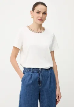 Morgan tricou culoarea alb, DANY imagine