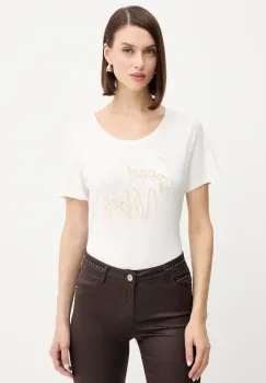 Morgan tricou culoarea alb, DGOOD imagine