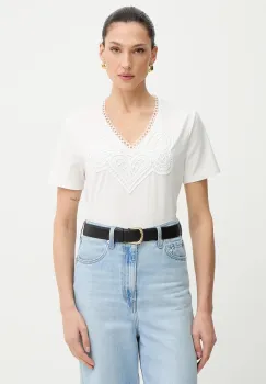 Morgan tricou culoarea alb, DOMASKA imagine