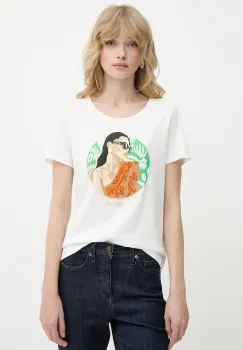 Morgan tricou culoarea alb, DPINUP imagine