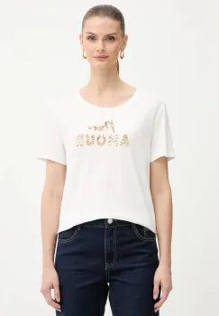 Morgan tricou culoarea bej, DPEAK imagine