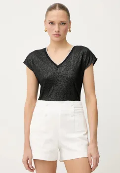 Morgan tricou culoarea negru, DAGA imagine