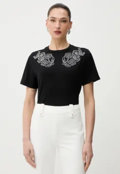 Morgan tricou culoarea negru, DMAX imagine