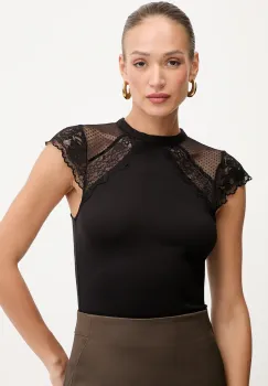 Morgan tricou culoarea negru, DODO imagine