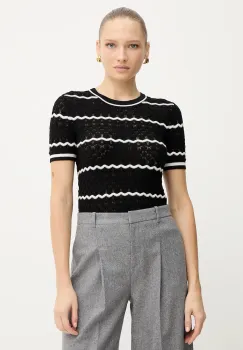 Morgan tricou culoarea negru, MCLEMA imagine