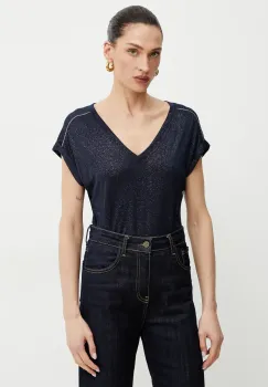 Morgan tricou DEMA femei, culoarea albastru marin, DEMA imagine