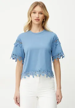 Morgan tricou din bumbac DFUTUR femei, DFUTUR imagine