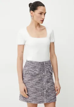 Morgan tricou DLUBI femei, culoarea bej, DLUBI imagine