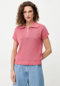 Morgan tricou polo culoarea roz, MLAOS imagine