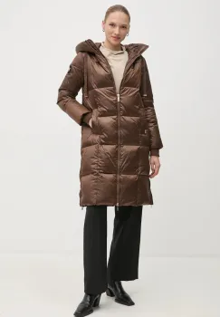 Mos Mosh geaca de puf femei, culoarea maro, de iarna imagine
