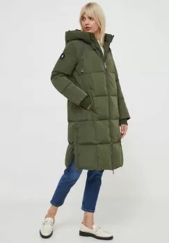 Mos Mosh geaca de puf femei, culoarea verde, de iarna imagine