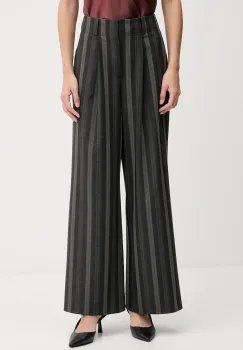 Mos Mosh pantaloni EVINE culoarea gri, lat, high waist, 173851 imagine