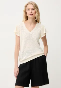 Mos Mosh pulover de bumbac femei, culoarea bej, light, 168800 imagine