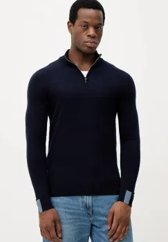 Mos Mosh pulover de lana ADAM culoarea negru, light, cu turtleneck, 503342 imagine