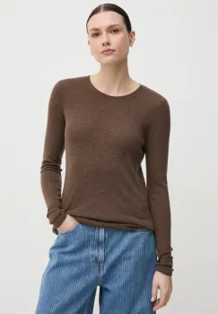 Mos Mosh pulover de lana femei, culoarea maro, light, 168080 imagine