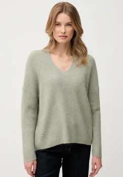 Mos Mosh pulover de lana femei, culoarea verde imagine